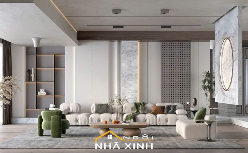 Phong cách thiết kế ốp tường vân đá